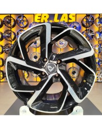 4 Adet BK-5714 7*16 4*108 ET25 65,1 BLACK MACHINED JANT (Takım)