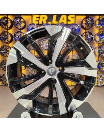 4 Adet BK-5837 7*17 4*108 ET25 65,1 BLACK MACHINED JANT (Takım)
