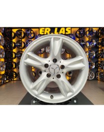 4 Adet MERCEDES ORIJINAL 8*16 5*112 ET32 66.6 SILVER JANT REVİZE EDİLMİŞ (Takım)