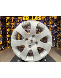 4 Adet PEUGEOT APOLLO ORIJINAL 6*15 4*108 ET27 65.1 SILVER JANT REVİZE EDİLMİŞ (Takım)