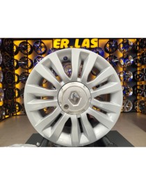 4 Adet RENAULT ORIJINAL 6*15 4*100 ET43 60.1 SILVER JANT REVİZE EDİLMİŞ (Takım)