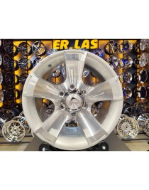 4 Adet BKY-0159 8*16 6*130 ET25 84.1 SILVER MACHINED JANT (Takım)