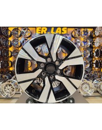4 Adet DY-1826 7*16 6*120 ET45 57.1 BLACK MACHINED JANT  (Takım)