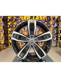 4 Adet VOLKSWAGEN ORIJINAL 7.5*17 5*112 ET40 57.1 BLACK MACK JANT REVİZE EDİLMİŞ (Takım)