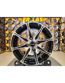 4 Adet SLK-2049 5.5*13 4*114.3 ET35 73.1 BLACK MACHINED JANT (Takım)